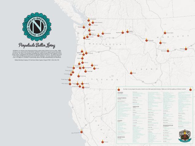 Ninkasi Beer is Love Map - Colter Sikora Ninkasi Beer is Love Map