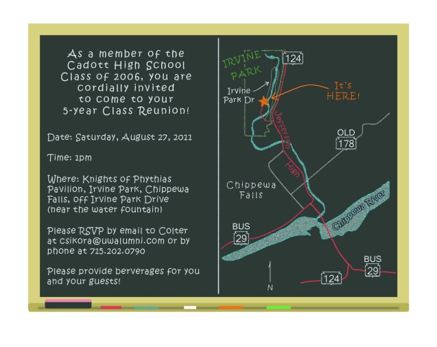 Class Reunion Invite - Colter Sikora Class Reunion Invite