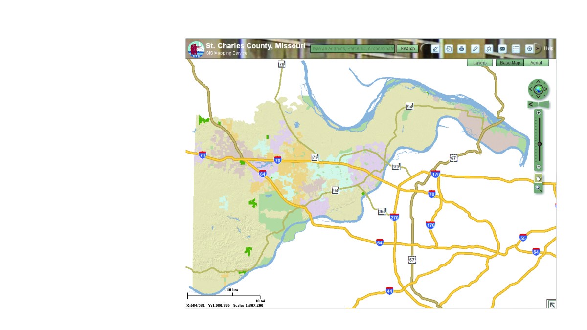 St Charles County Map Service